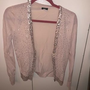 J Crew Merino Wool Sparkle ZIP Sweater XS